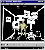 Ottos Mops - "Ottos Mops" performance in the virtual studio with networked players 2001